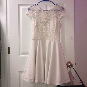 White Laced Baby Doll Dress